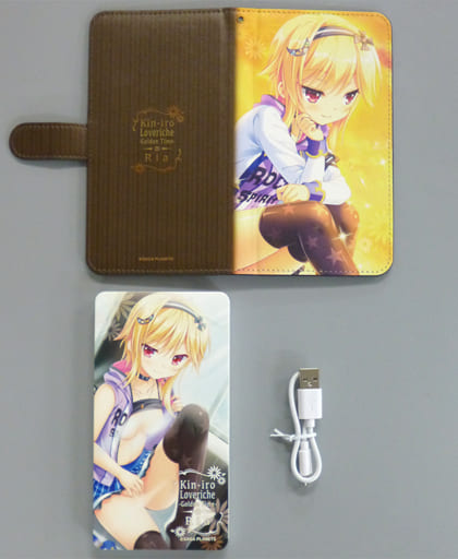 金色ラブリッチェ 手帳型モバイルフォンケース 理亜 スマホケース