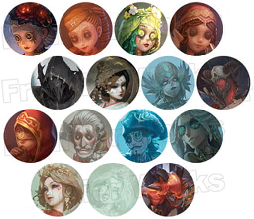 アイデンティティ　第五人格　缶バッジ (イラストコレクション)　20BOX Identity V リバイバル総選挙 アートコレクション トレーディング缶