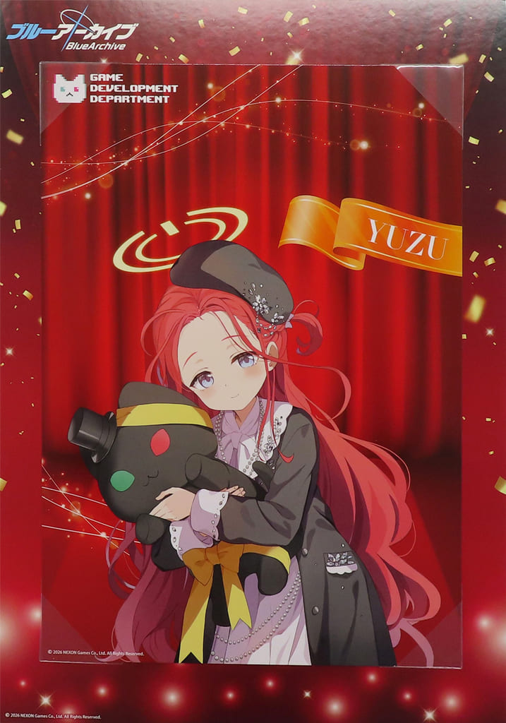 と*ん様 ブルアカ 花岡ユズ ファンアート ハンドメイド 色紙 💎ブルアカプレゼントキャンペーン💎 花岡ユズ(メイド)役 #寺澤百花
