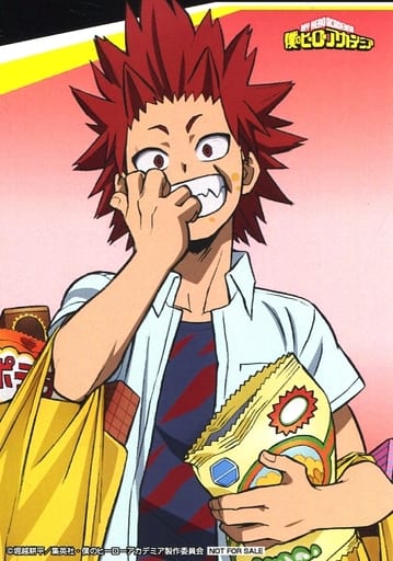 Character Card Eijiro Kirishima Illustration Card My Hero Academia Don Quixote Limited Goods Purchase Benefits Goods Accessories Suruga Ya Com