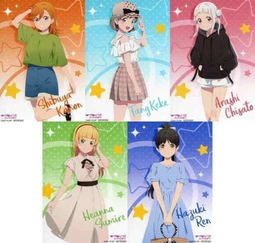 Set Of 5 Types Original Bromide Love Live Superstar Special Fair 21 Summer In Animate Target Product Purchase Benefits Goods Accessories Suruga Ya Com