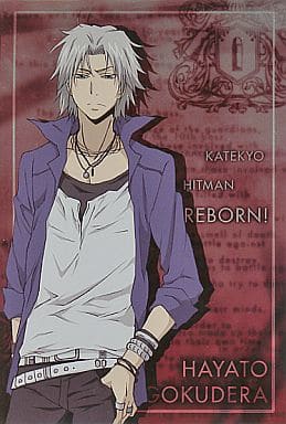 リボーン 獄寺隼人 ベルフェゴール ジャケットイラストポストカード 家庭教師ヒットマンREBORN！ 獄寺隼人 アニメイトフェア 非売品