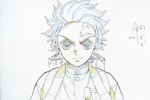 灶门炭治郎 上半身 正面 展示原画明信片 鬼灭之刃角色绘卷咖啡馆in Ufotable Cafe 杂货 小物件 Suruga Ya Com