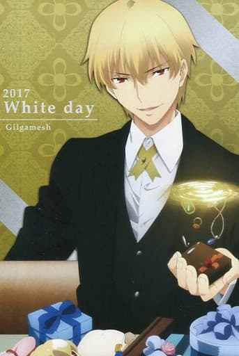 Gilgamesh White Day Postcard Fate Stay Night Unlimited Blade Works Ufotable Caf White Day Limited Menu Special Order Goods Accessories Suruga Ya Com