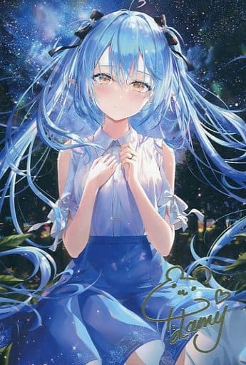 ホロライブ　雪花ラミィ ラミィとほろ酔い♡　複製サイン入りポストカード 雪花ラミィ ラミィとほろ酔い♡お酒グッズ – hololive