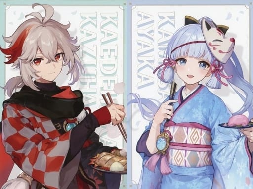 【70％OFF】 駿河屋 -<中古>楓原万葉＆神里綾華 ポストカードセット(2枚 クリアファイル