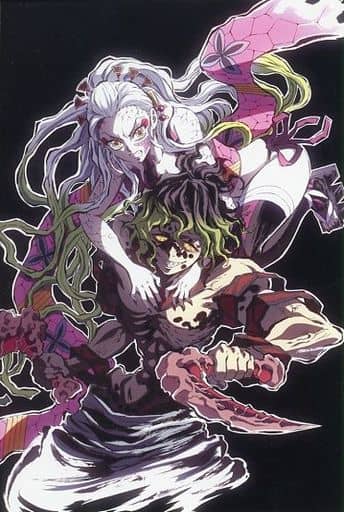 鬼滅の刃　ダイニング　B2原画ポスター　堕姫・妓夫太郎 Amazon.co.jp: 鬼 滅 ダイニング B2原画ポスター 堕姫 妓夫太郎