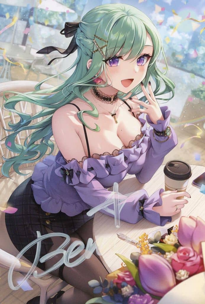 八雲べに ぶいすぽっ！ 誕生日 2025 複製サイン入りポストカード 八雲べに 箔押し複製サイン入りポストカード 誕生日記念2022 ぶいすぽ