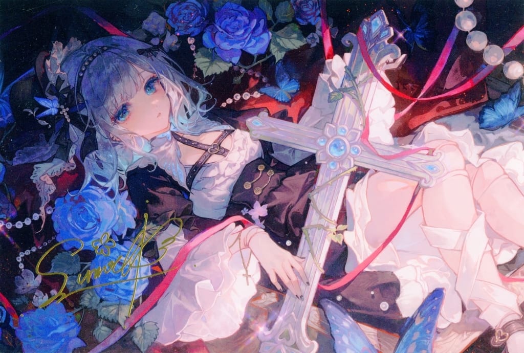 駿河屋 -<中古>花芽すみれ 複製箔押しサイン入りポストカード