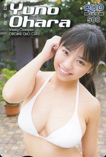 駿河屋 -<中古>【単品】 「クオカード500 大原優乃(白ビキニVer