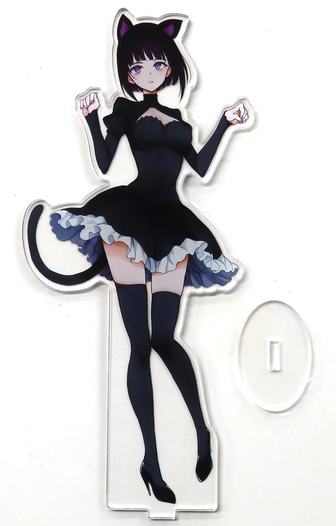 きょくちょ局　黒猫メイドみやび先輩　アクリルスタンド 駿河屋 -<中古>【オリジナル】アクリルスタンド 黒猫メイド