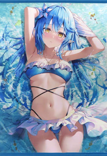 C100 Rin☆Yuu リン☆ユウ 雪花ラミィ 水着2022 B1タペストリー 駿河屋 -<中古>【バーチャルYoutuber】水着ラミィB1タペストリー