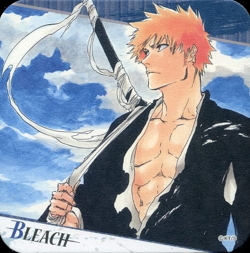 BLEACH ブリーチ ジャンプフェスタ アートコースター 黒崎一護 4枚 駿河屋 -<中古>黒崎一護(背景空) 「BLEACH -ブリーチ- アート