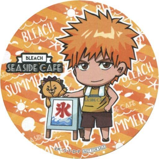 Ichigo Kurosaki's original coaster "Bleach Bleach ×SWEETS PARADISE Bleach SEA SIDE CAFE