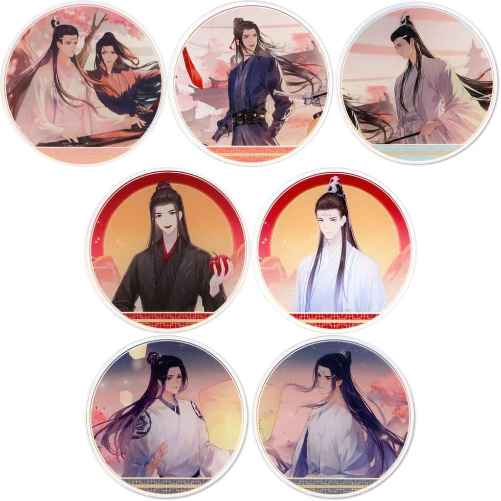 陳情令 グラッテ アクリルコースター 全7種 駿河屋 -<中古>全7種セット アクリルコースター 「陳情令×Gratte
