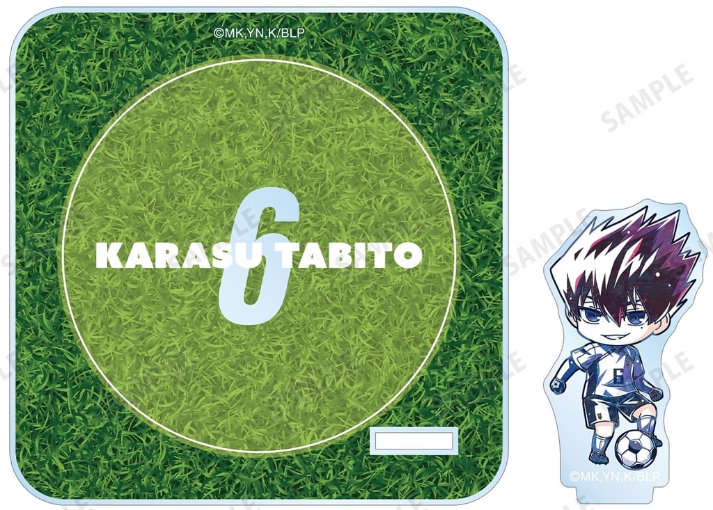 烏旅人 アクリルコースター グッズ-コースター】TVアニメ『ブルーロック』 烏 旅人 デフォルメAni