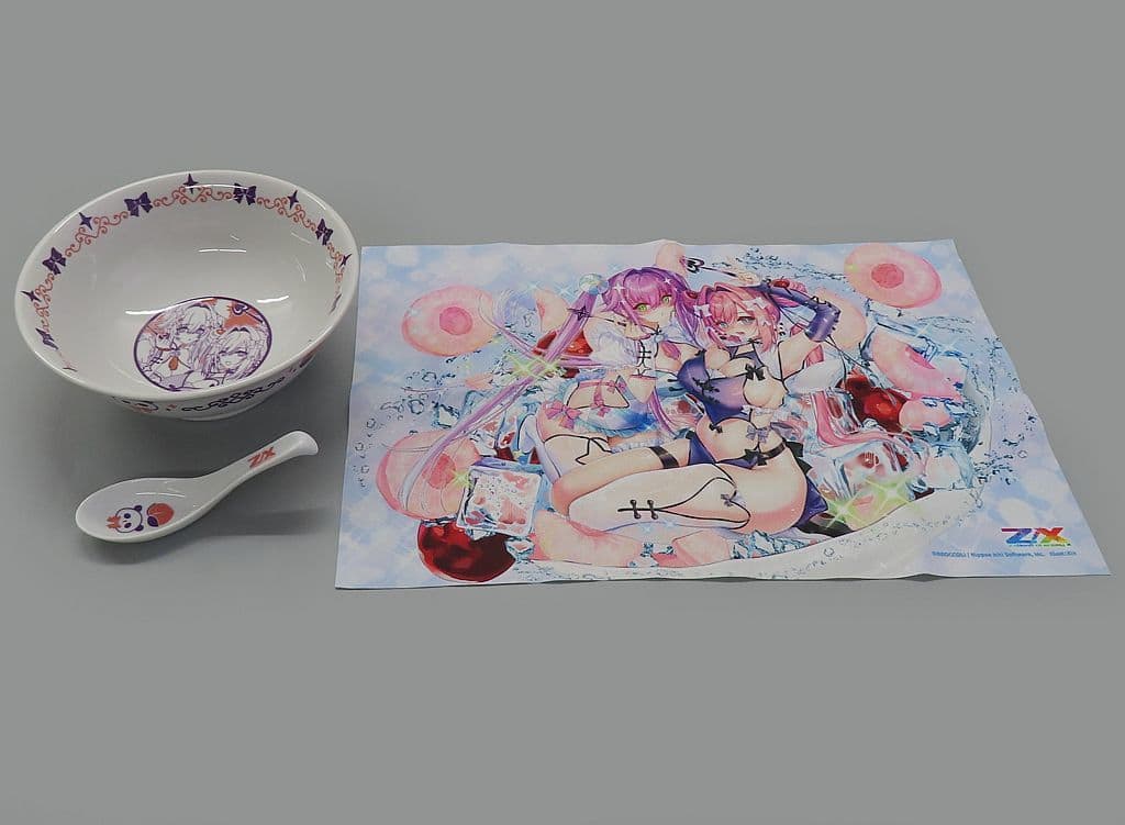 Z/X ゼクス　どんぶり&ランチョンマットセット「ゆたか＆フレデリカ」 Z/X ゼクス どんぶり&ランチョンマットセット「ゆたか＆フレデリカ