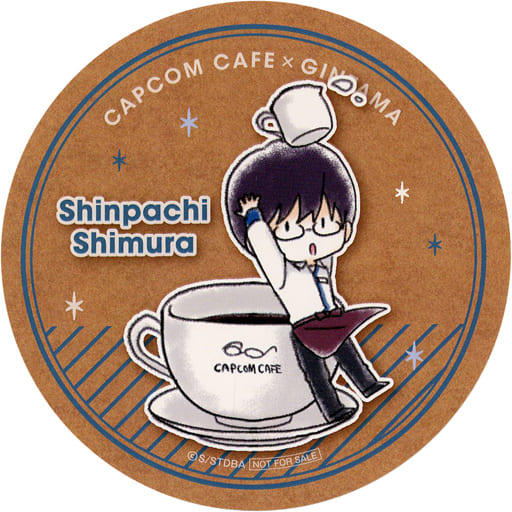 銀魂 志村新八 コースター】銀魂 J-WORLD 恋の銀魂神社 楕円缶バッジ JMA