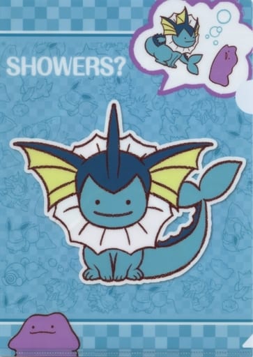 Vaporeon Henshin! Ditto A4 clear file 