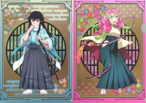 駿河屋 -<中古>時透無一郎＆甘露寺蜜璃 金屏風風A4クリアファイル