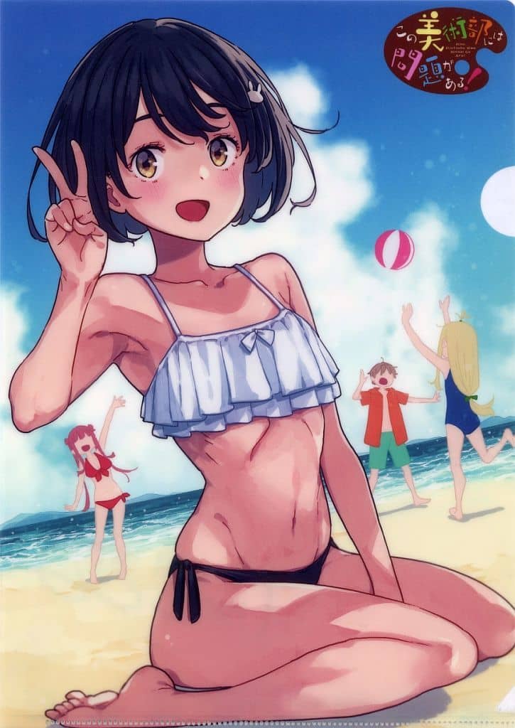 この美術部には問題がある！ メロンブックス特典　クリアファイル　みずき　コレット この美術部には問題がある！ メロンブックス 特典 クリア