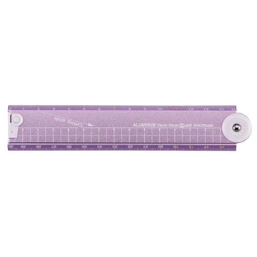 Folding Aluminum Ruler (Purple) | Goods / Accessories | Suruga-ya.com