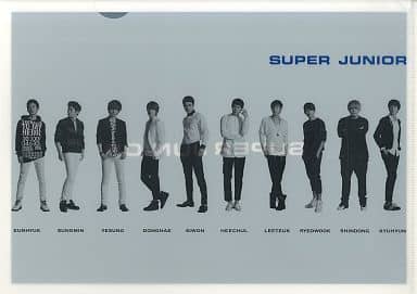 Super Junior Standing Horizontal Line Clear File Circle K Sunkus Korea Fair With Super Junior Present Goods Goods Accessories Suruga Ya Com