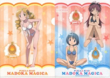 駿河屋 -<中古>B.巴マミ/杏子＆さやか(水着) A4クリアファイル 「劇場 
