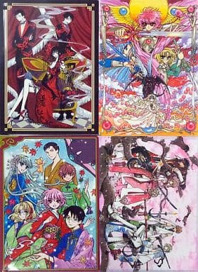 京まふ2014　CLAMP原画展　A4クリアファイル　ファイルセットA.B 駿河屋 -<中古>集合 A4クリアファイルセットB(4枚組) 「CLAMP