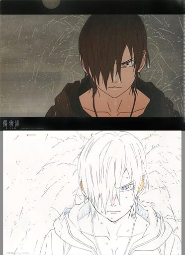 含有阿良良木歷复製原畫的a4 傷物語 Iii冷血篇 第5周來場特典 雜貨 小配件 Suruga Ya Com