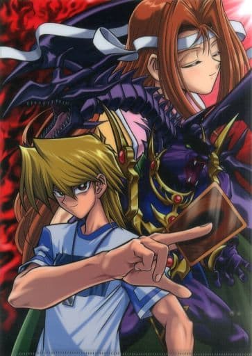 透明文件夹 单品 城之内克也 川井静香a4透明文件夹 游戏王决斗怪兽篇a4透明文件夹set Yu 杂货 小物件 Suruga Ya Com