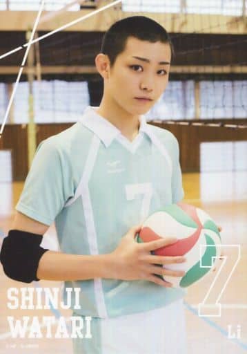 生寫真 男 演員齋藤健心 渡親治 上半身 製服 生寫真 話劇 排球少年 頂部的景色 球員照片 雜貨 小配件 Suruga Ya Com