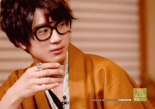 生写真 男 声优江口拓也 卧式 丰胸 酒盅 茶色 灰色 黑色 右边浴衣 视线右 Dvd 江口拓也的我们想被治愈 2特装版 Animate特典明信片 杂货 小物件