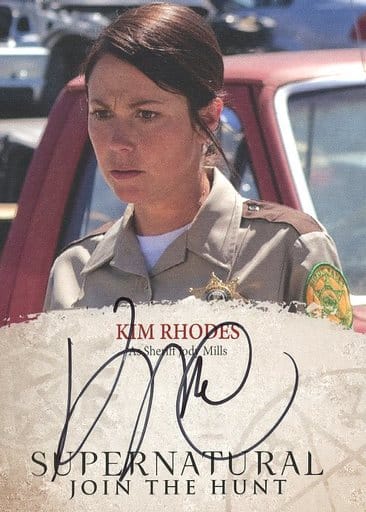 駿河屋 - KR [直筆サインカード] ： KIM RHODES As Sheriff Jody Mills（海外映画・ドラマ）
