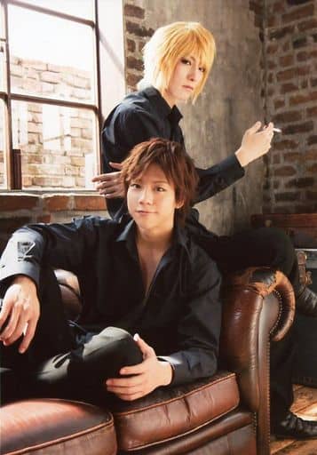 铃木拡树 玄奘三藏 椎名鲷造 孙悟空 全身 服装黑 坐 鈴木向右 腿组 角色生写真 舞台 最游记歌剧传 Burial 桃源乡明信片 杂货 小物件