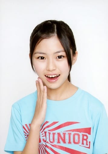 3bjr Team Blue 小川真由 豐胸 T水色 右指頰口開 背景白 官方生寫真 雜貨 小配件 Suruga Ya Com