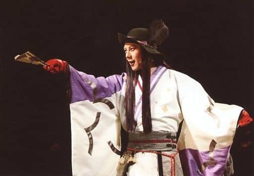 Official Photo Male Actor Masakazu Nemoto Live Photo Horizontal Type Above Knee White Costume Purple Right Hand Fan Musical Samurai 7 Goods Accessories Suruga Ya Com
