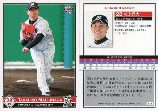 M13 Regular Card Takahiro Matsunaga Toy Hobby Suruga Ya Com