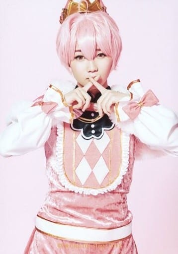 生写真 男 演员神越将 桃井恭介 膝上 双手食指交叉 背景粉色 生写真 Ichu偶像进行曲the Stage Stairway To Etoile18 随机明信片 杂货 小物件 Suruga Ya Com