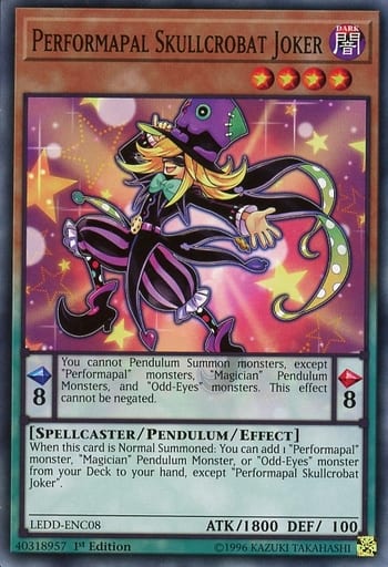 Ledd Enc08 N Performapal Skullcrobat Joker Em Skull Bat Joker Toy Hobby Suruga Ya Com