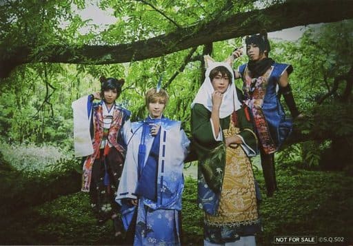 集合 4人 横型 全身 百鬼夜行服装 生写真 Quell 2 5次元舞蹈现场 Sq 舞台 S Q S Solids Quell On Stage Episode2 星芒的彼方 月野百鬼夜行綺譚 高级席特典明信片blue公演b 杂货 小物件