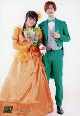 Team Yutaku Yuki Ono Takuya Eguchi Full Body Costume Orange Dress Green Suit Bouquet Crossdressing Yutaku Festival 14 Merchandise Bromide Goods Accessories Suruga Ya Com