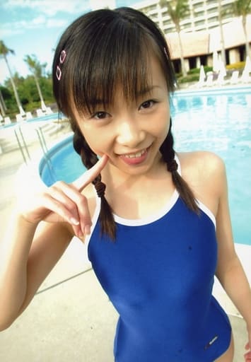 Tomoka Kato Upper Body Swimsuit Blue Right Hand Index Finger Cheek Background Pool Dvd Waku Waku Bloomer Special Official Photo Goods Accessories Suruga Ya Com