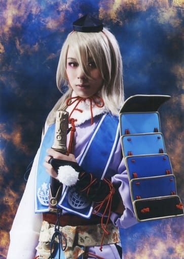 Official Photo Male Actor Shun Ya Ohira Imanotsurugi Upper Body Costume White Purple Blue Character Actor Shot Musical Touken Ranbu Official Photo Goods Accessories Suruga Ya Com