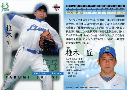 034 [Regular Card] Takumi Shiigi Toy Hobby