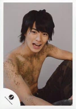平野紫耀　チェキ　ポストカード 上半身裸 駿河屋 -<中古>KinKan/平野紫耀/上半身裸・座り・口開け・背景