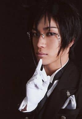 Official Photo Male Actor Yuya Matsushita Sebastian Michaelis Bust Up Black Butler The Thousand Souls And The Fallen Shinigami Bromide Goods Accessories Suruga Ya Com