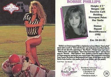 Collection Card (Female) / BenchWarmer 1992 79 : BOBBIE PHILLIPS | Toy