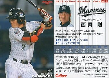 Sports 10 Professional Baseball Chips 1 Lotte Regular Card 0 Tsuyoshi Nishioka Toy Hobby Suruga Ya Com