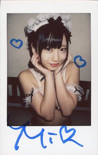 【直筆サイン入り】七沢みあ ワイドチェキ2枚セット 七沢みあ 直筆サイン入りチェキ